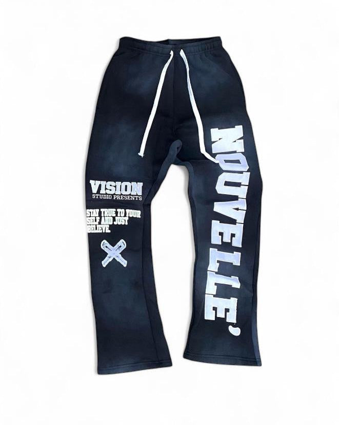 BLACK CHARCOAL SWEATPANTS