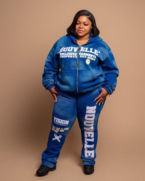 BLUE OCEAN TIDE SWEATPANTS